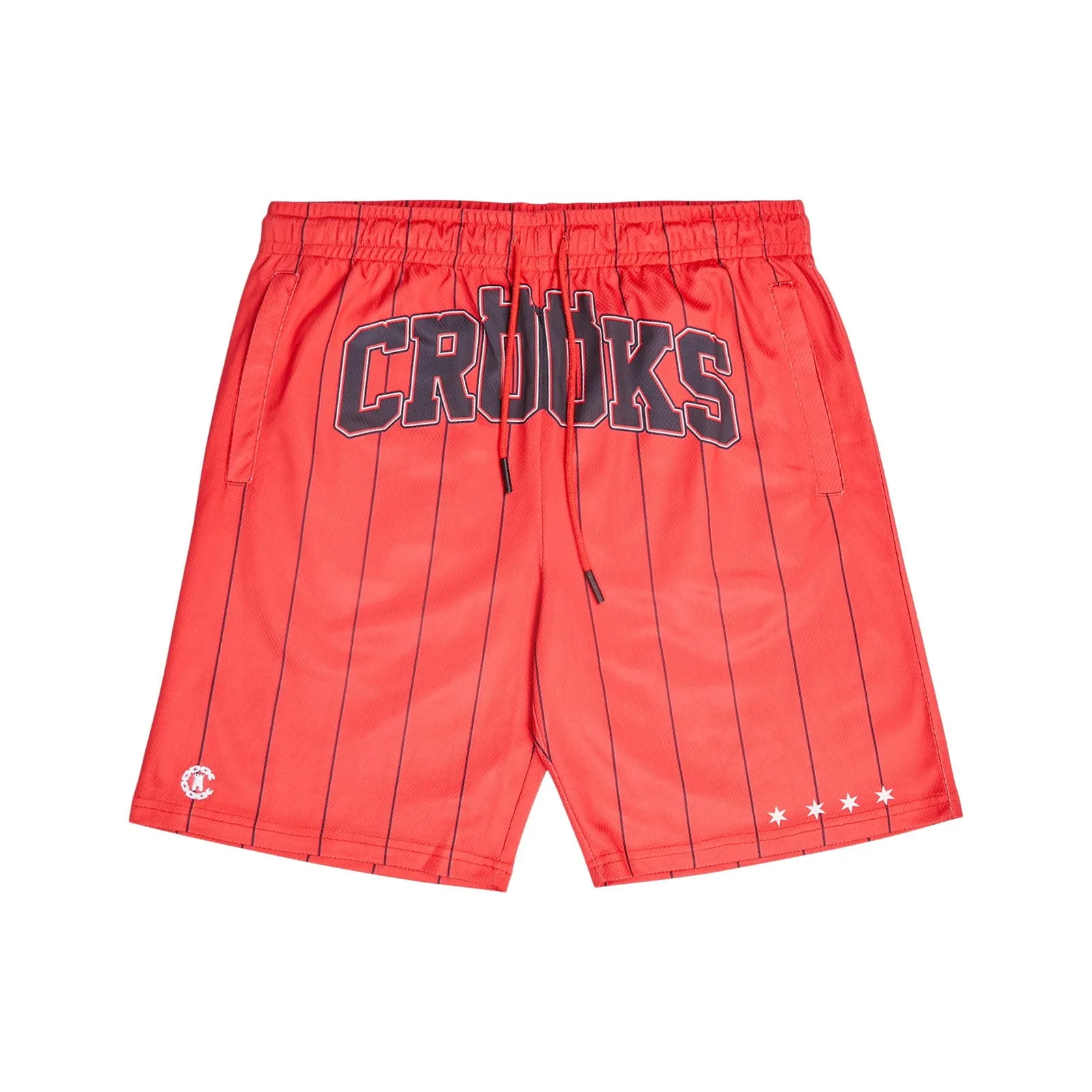 Crooks Pinstripe Mesh Shorts