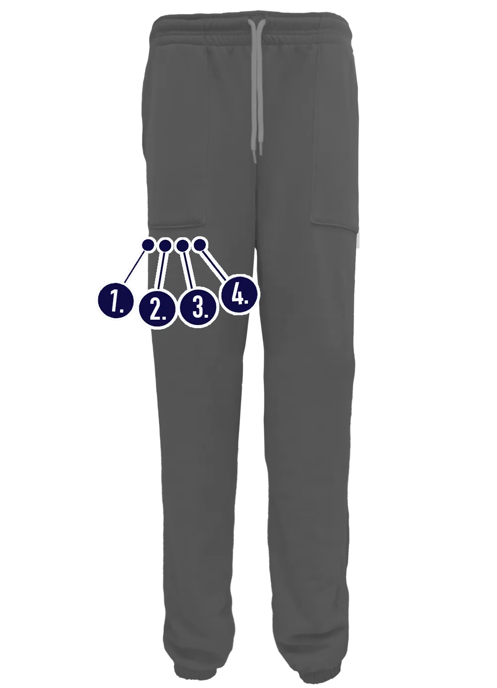 Custom Mini Embroideries Unisex Sweatpants