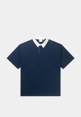 Daily Paper Shield Ss Polo T-Shirt Pageant Blue