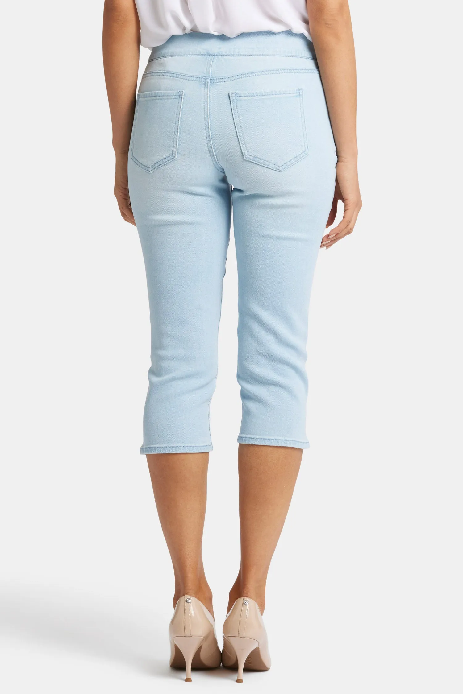 Dakota Crop Pull-On Jeans In Petite  - Oceanfront