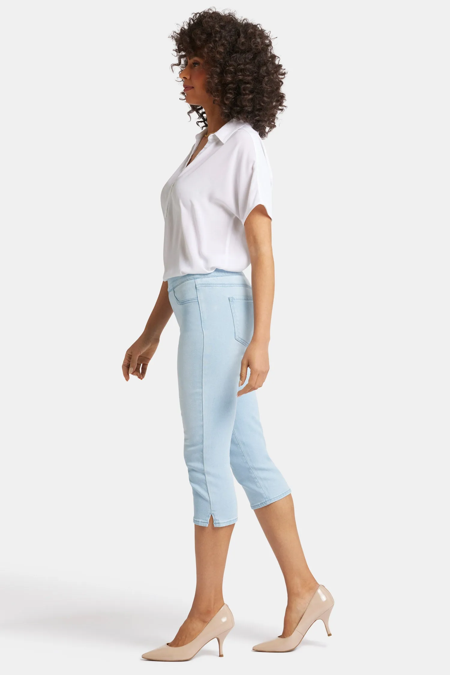 Dakota Crop Pull-On Jeans In Petite  - Oceanfront