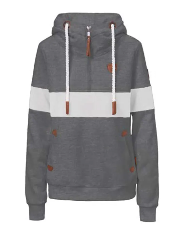 Delia Dark Heather Grey Hoodie