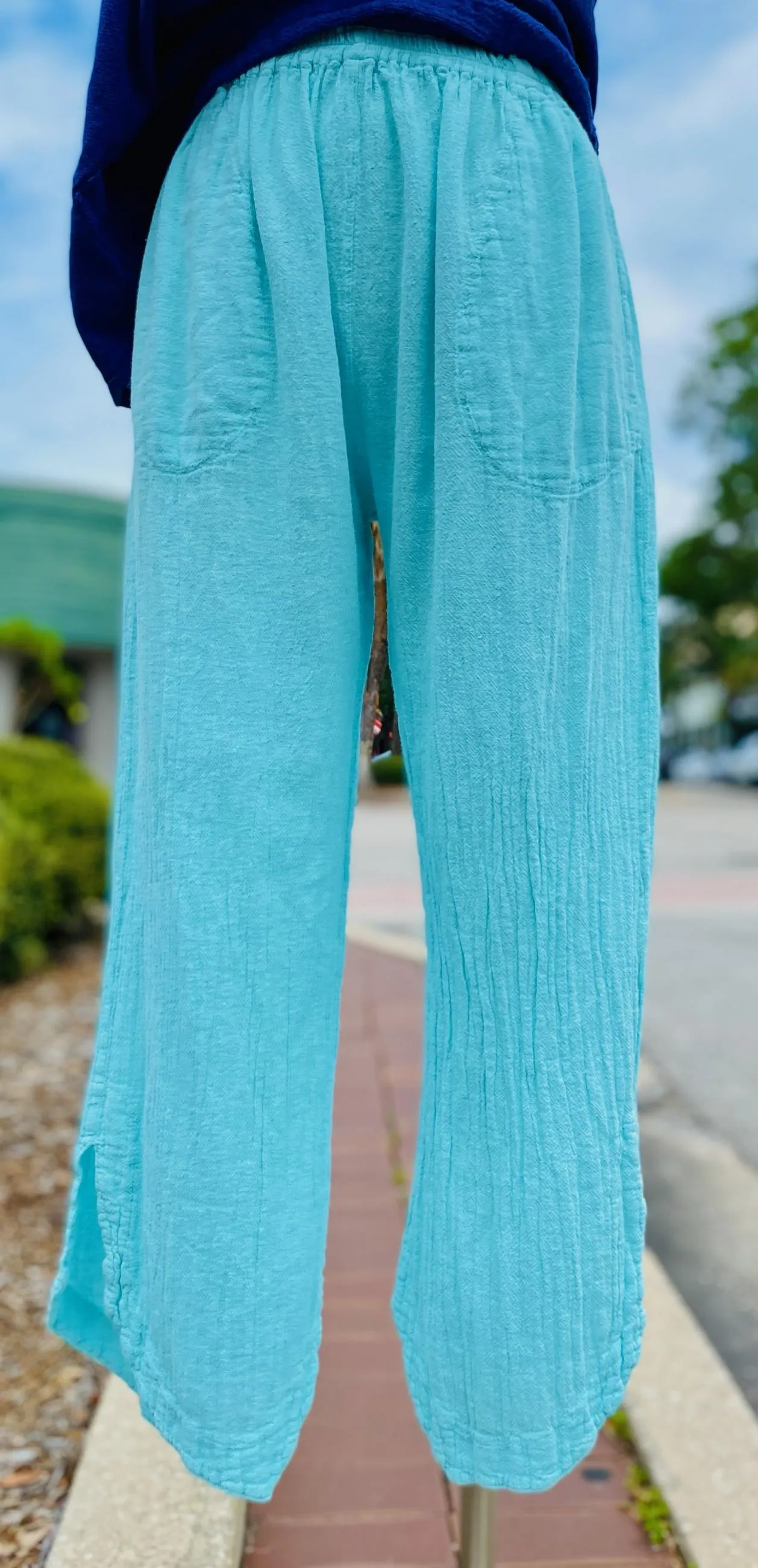 Deloris Pants 100% Cotton Gauze, With Pockets! NEW COLORS!