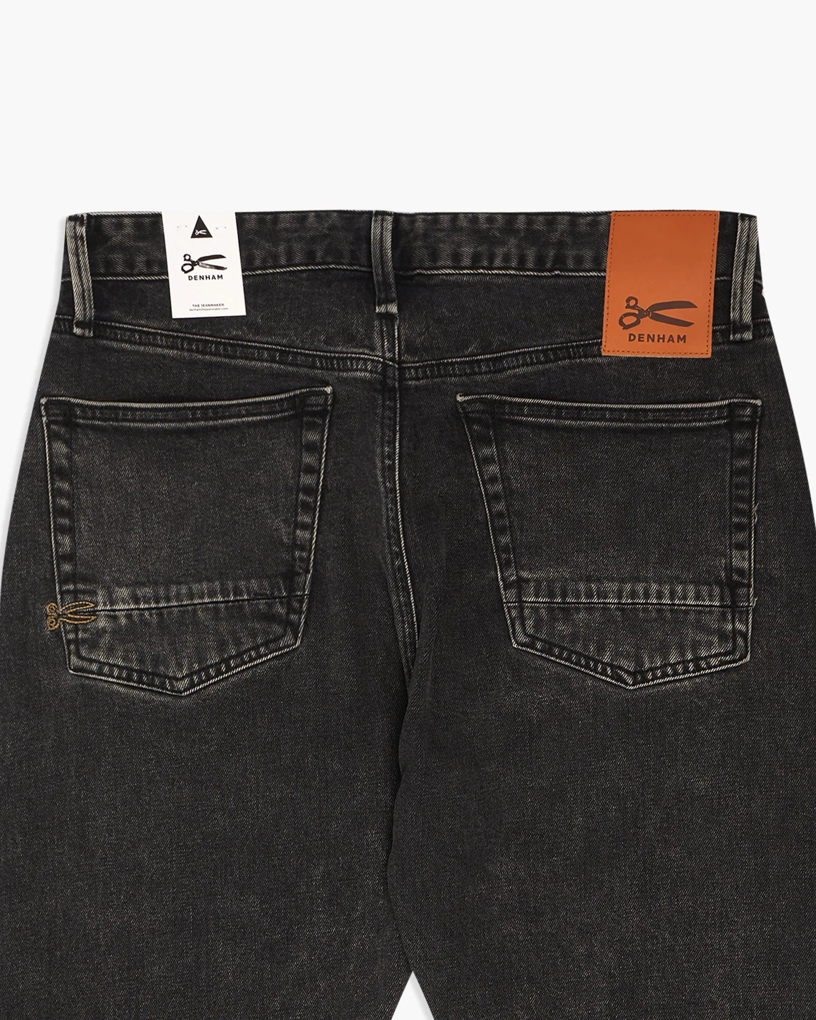 Denham Taper Relaxed Tapered Mens Jeans - STWB / Stonewashed Black