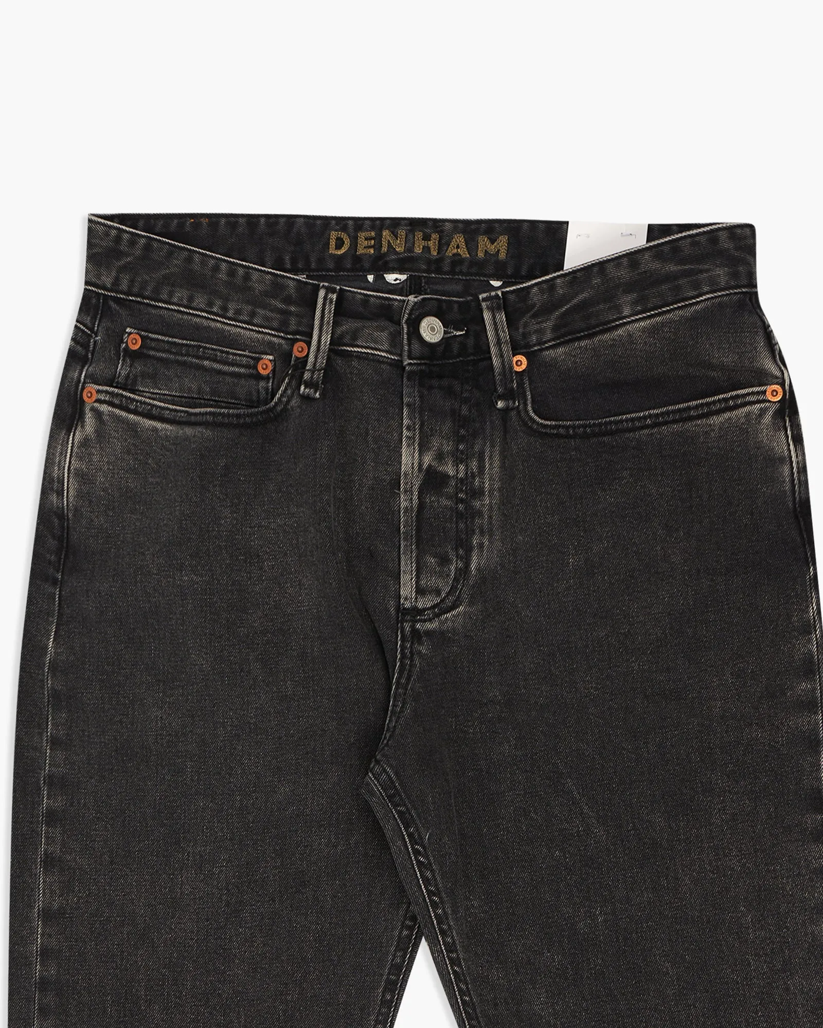 Denham Taper Relaxed Tapered Mens Jeans - STWB / Stonewashed Black