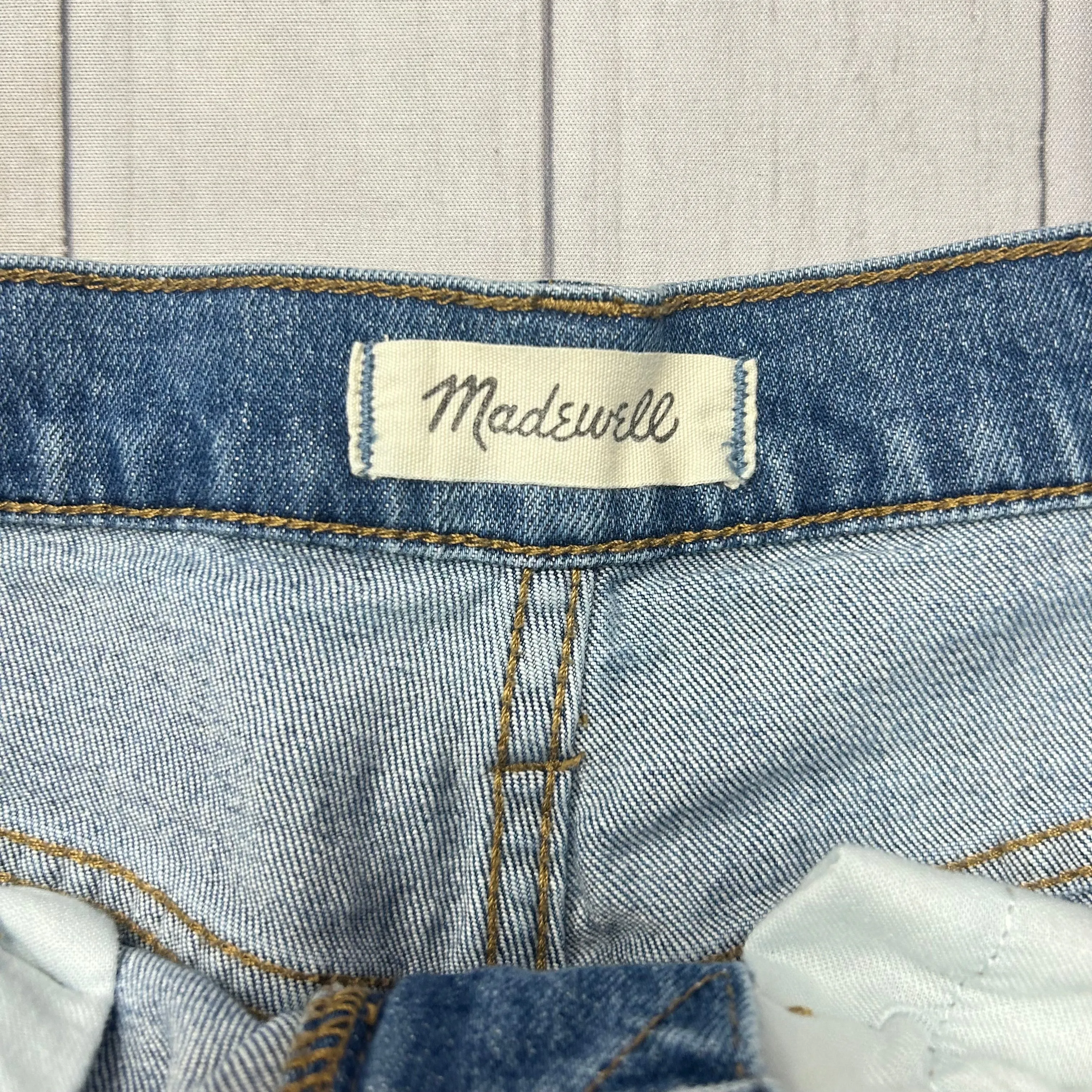 Denim Blue Jeans Straight By Madewell, Size: 4