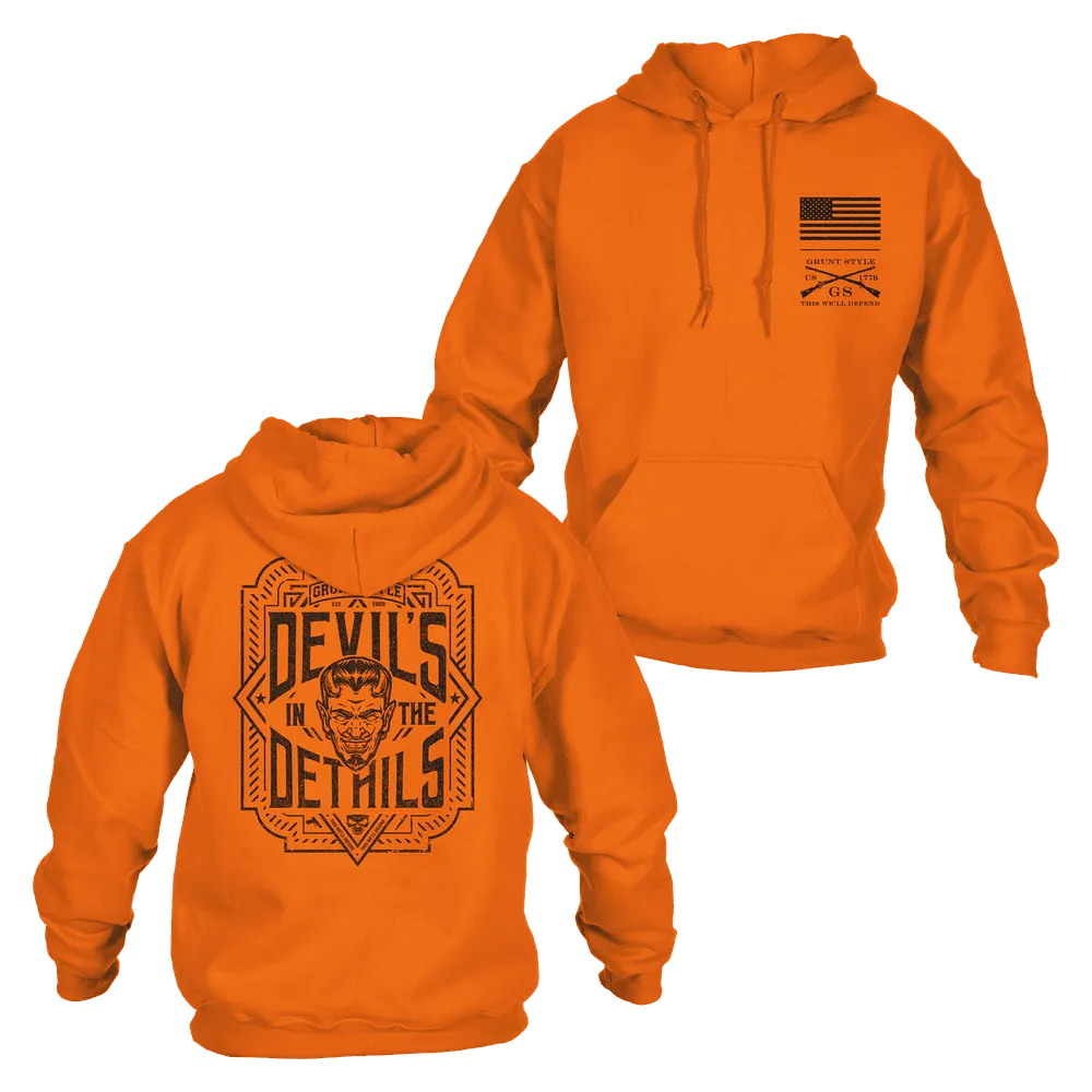 Devils In The Details Hoodie - Safety Orange