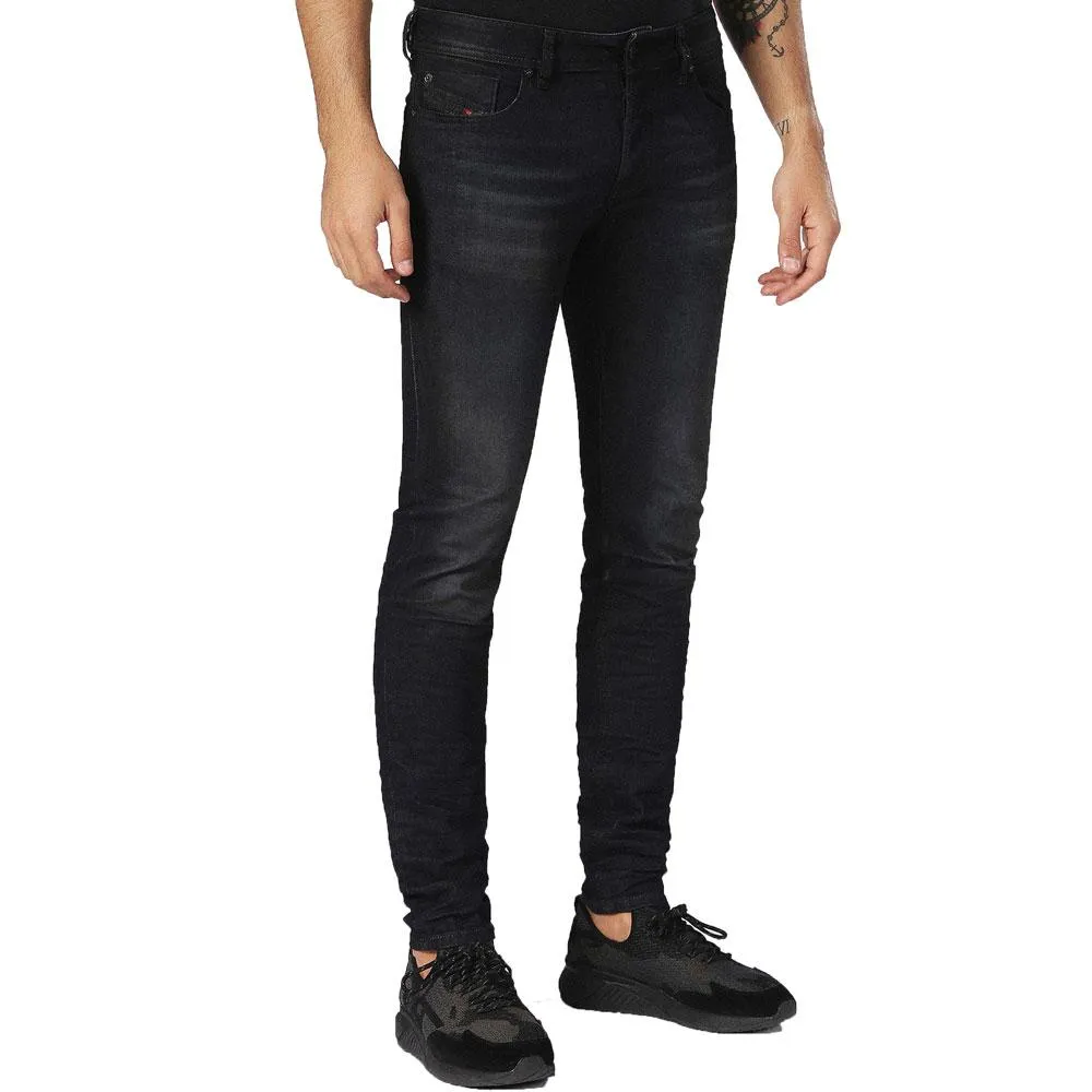 Diesel Sleenker 0842Q Skinny Stretch Jeans - Blue