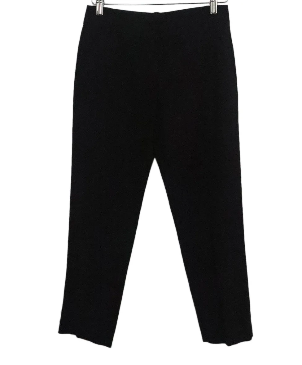 DVF Black Cotton Pants sz 0