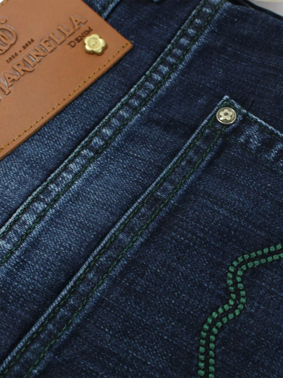 E. Marinella Jeans Dark Denim Blue - 38 Zip Fly Slim Fit SALE