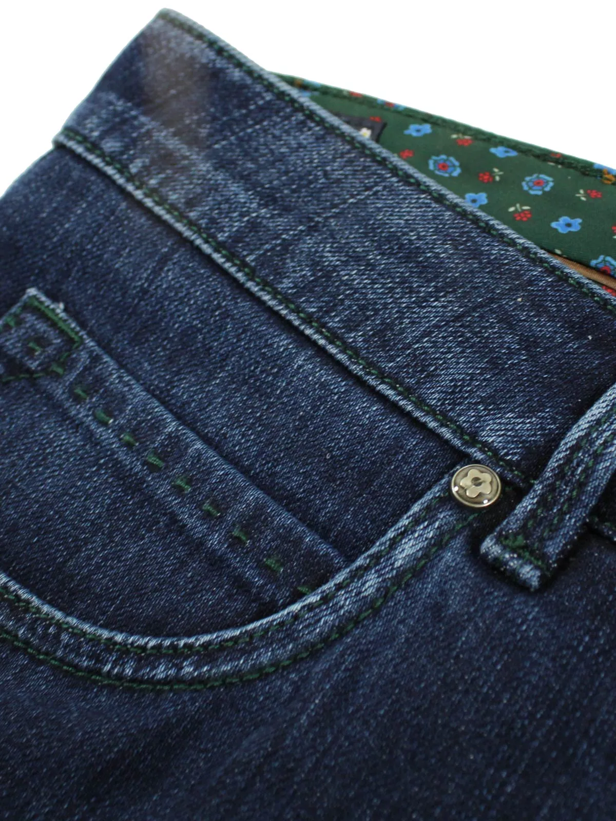 E. Marinella Jeans Dark Denim Blue - 38 Zip Fly Slim Fit SALE