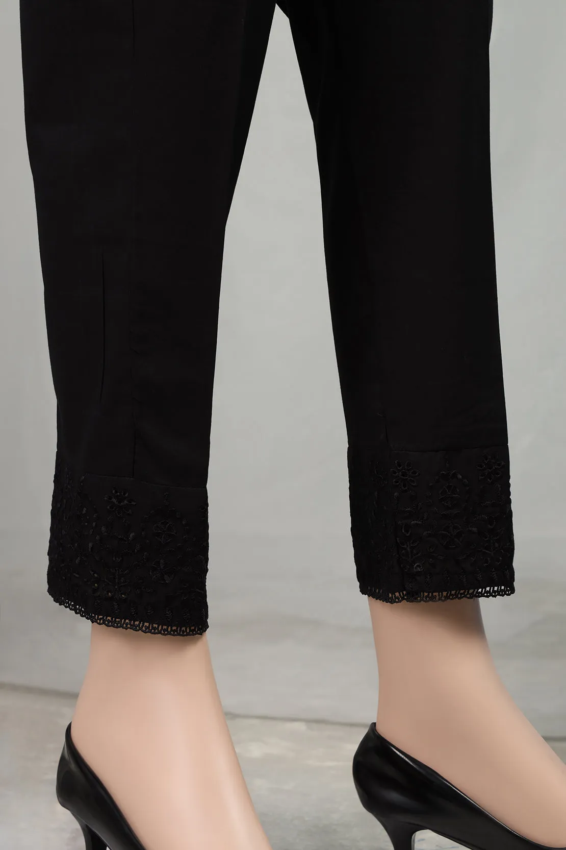 Embroidered Cotton Pants