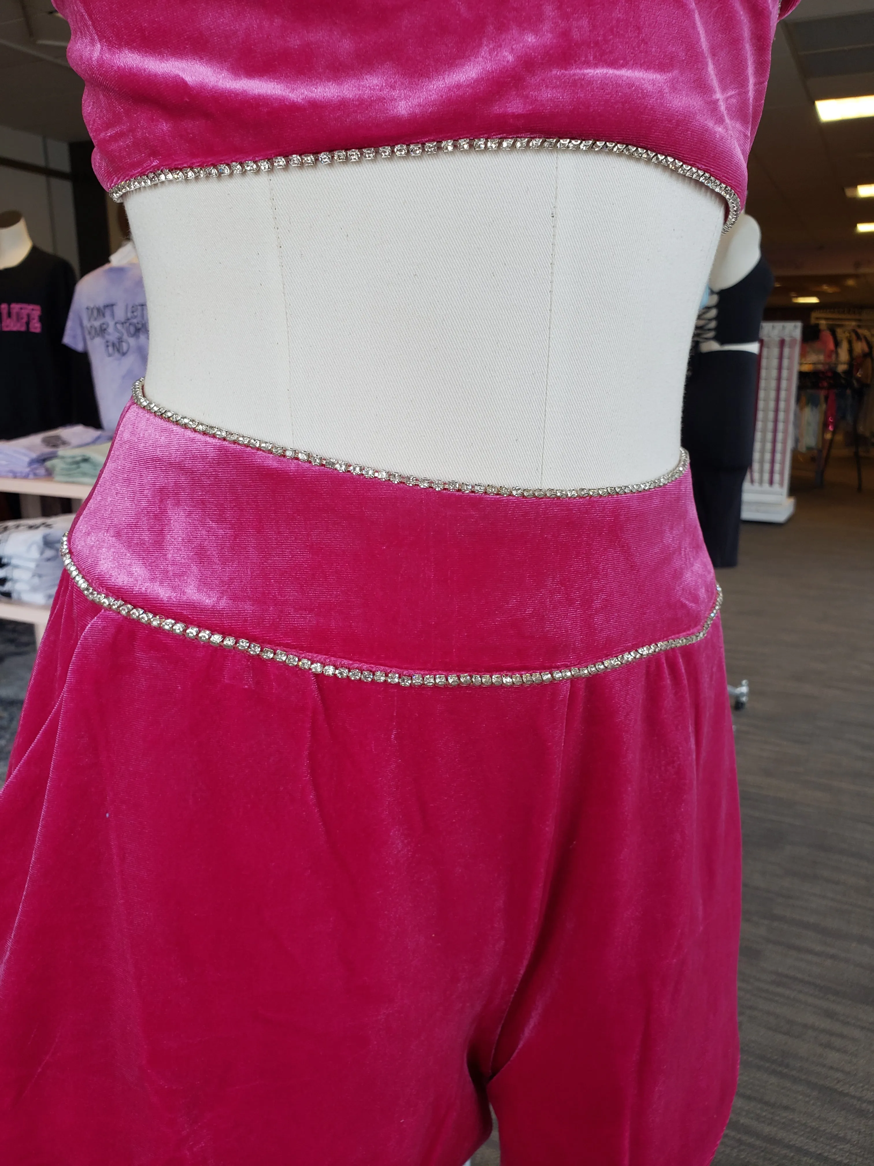 Fuchsia Rhinestone Shorts