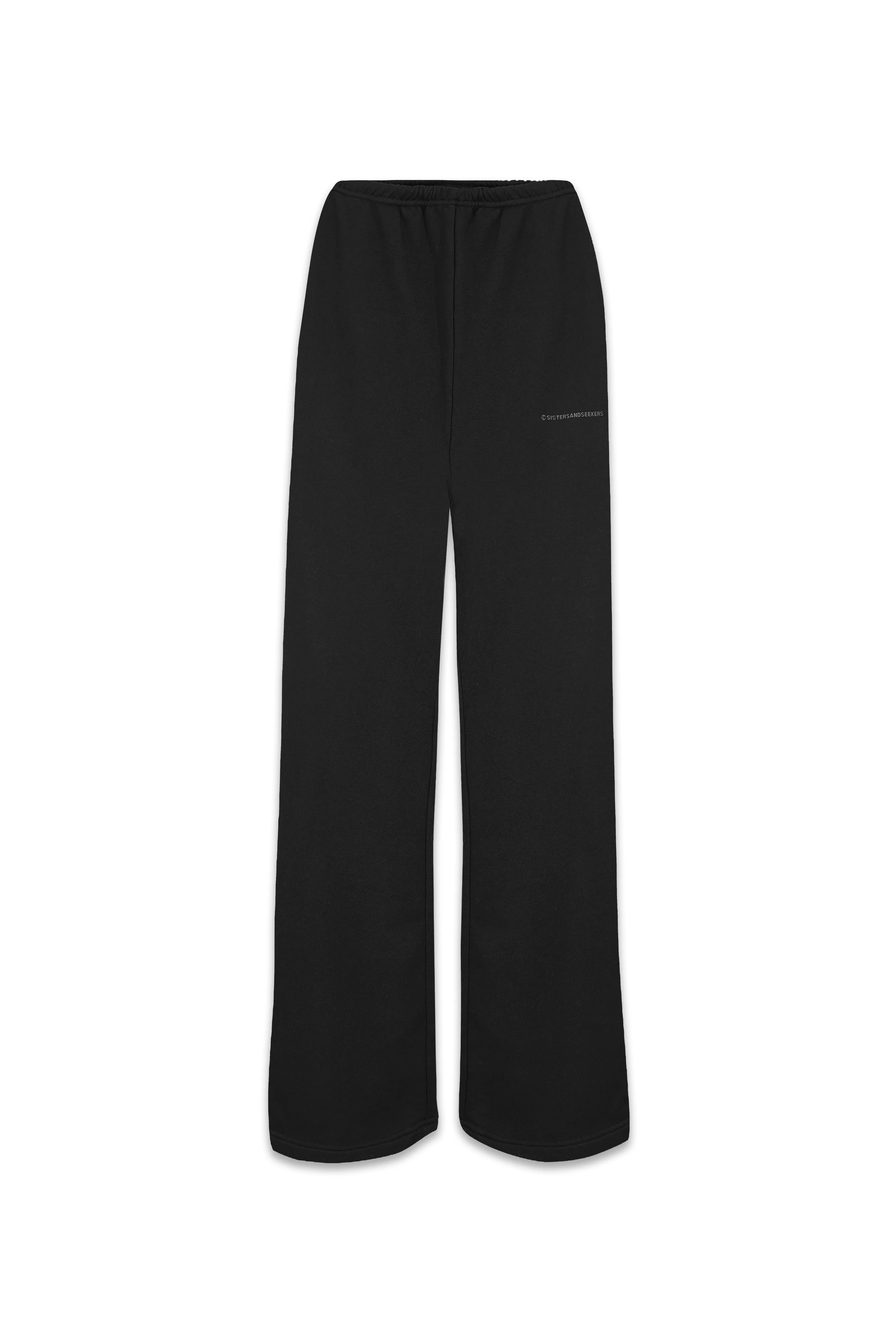 Gear Wide Leg Sweatpants in Black