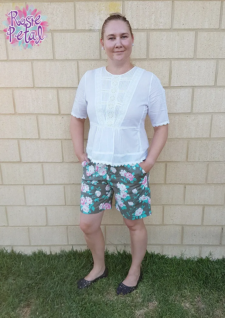 Getaway Shorts | Woven Pull On Shorts Sewing Pattern