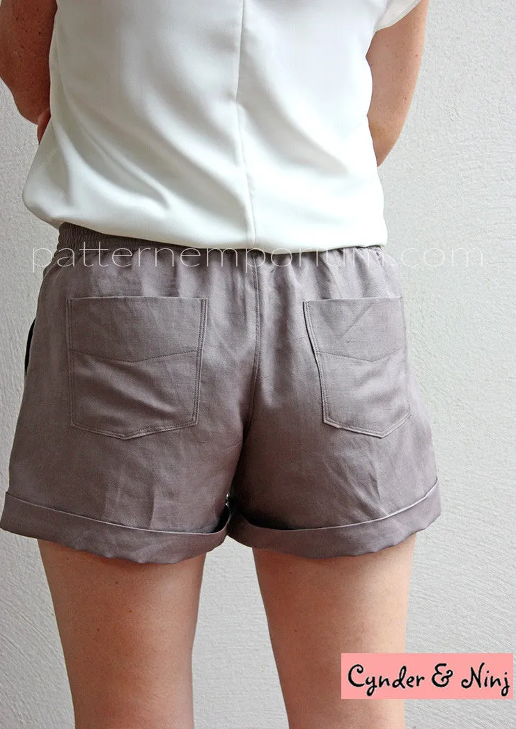 Getaway Shorts | Woven Pull On Shorts Sewing Pattern