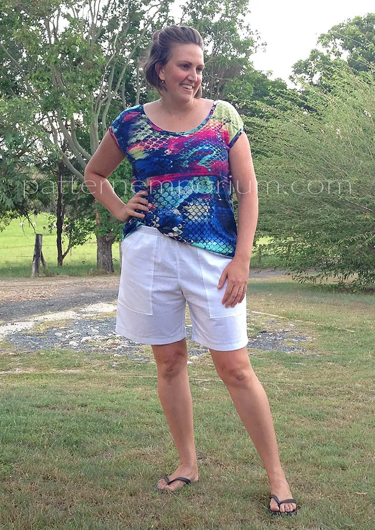 Getaway Shorts | Woven Pull On Shorts Sewing Pattern