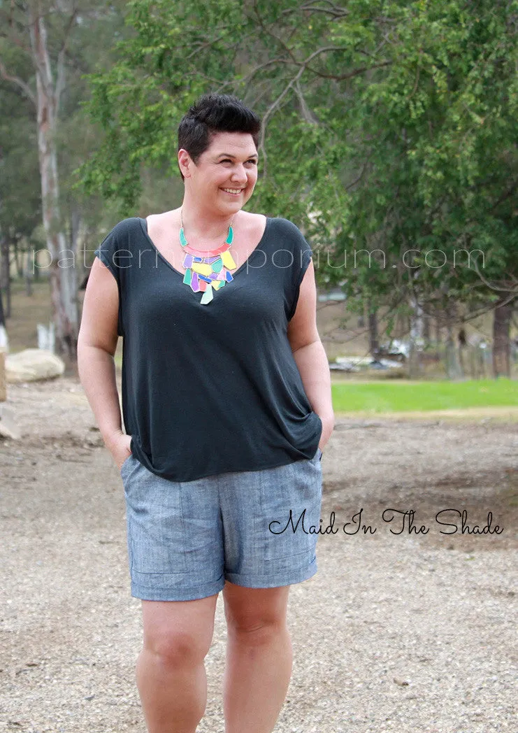 Getaway Shorts | Woven Pull On Shorts Sewing Pattern