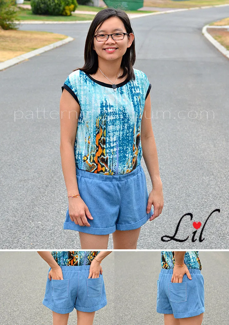 Getaway Shorts | Woven Pull On Shorts Sewing Pattern