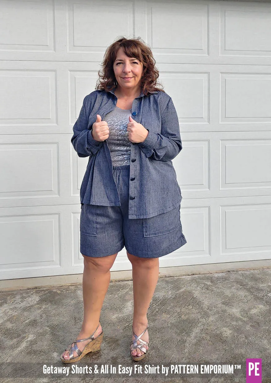 Getaway Shorts | Woven Pull On Shorts Sewing Pattern