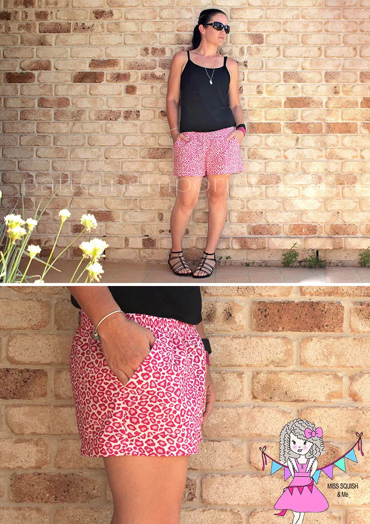 Getaway Shorts | Woven Pull On Shorts Sewing Pattern