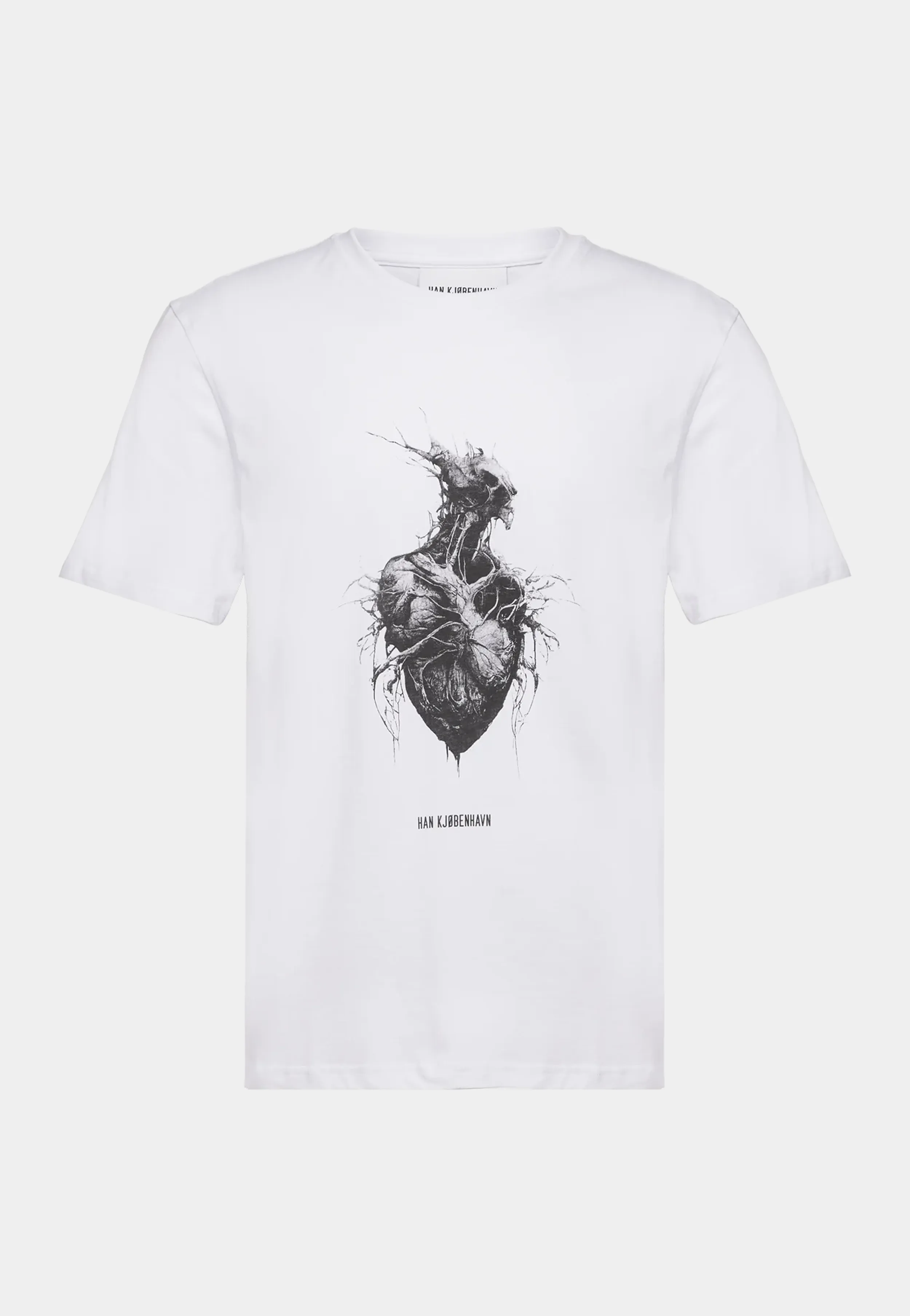 Han Kjobenhavn Heart Monster Regular Tee S/S Optic White