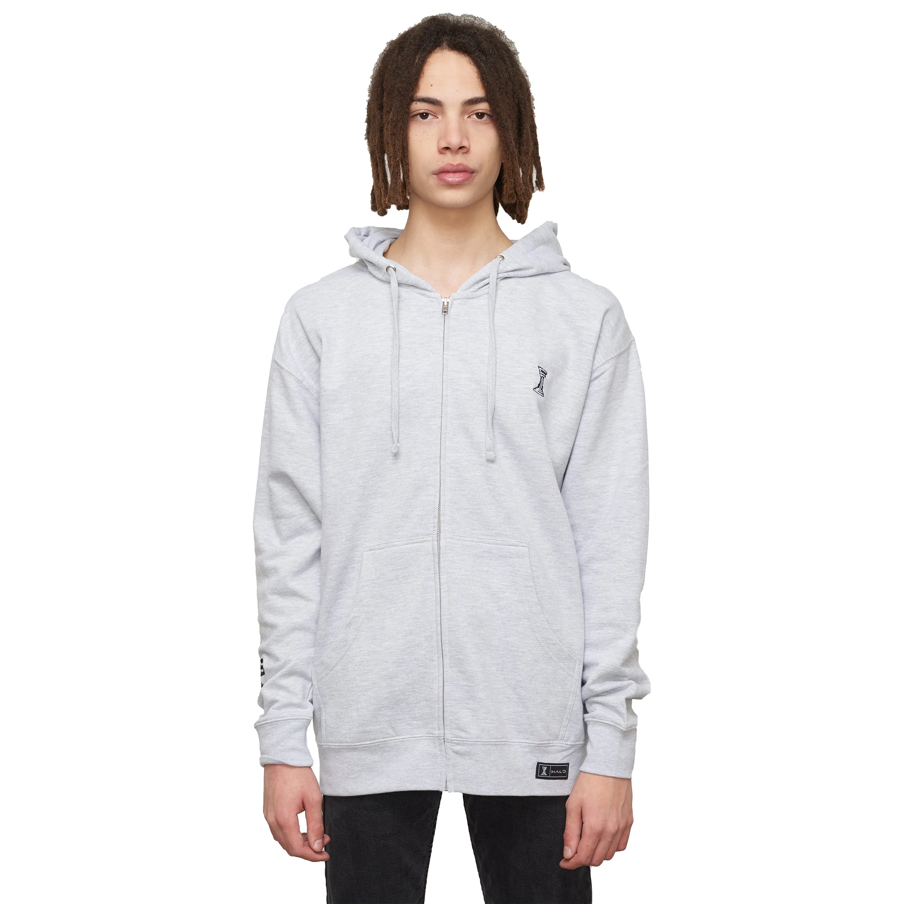 HCS Trophy Heather Gray Zip-up Hoodie