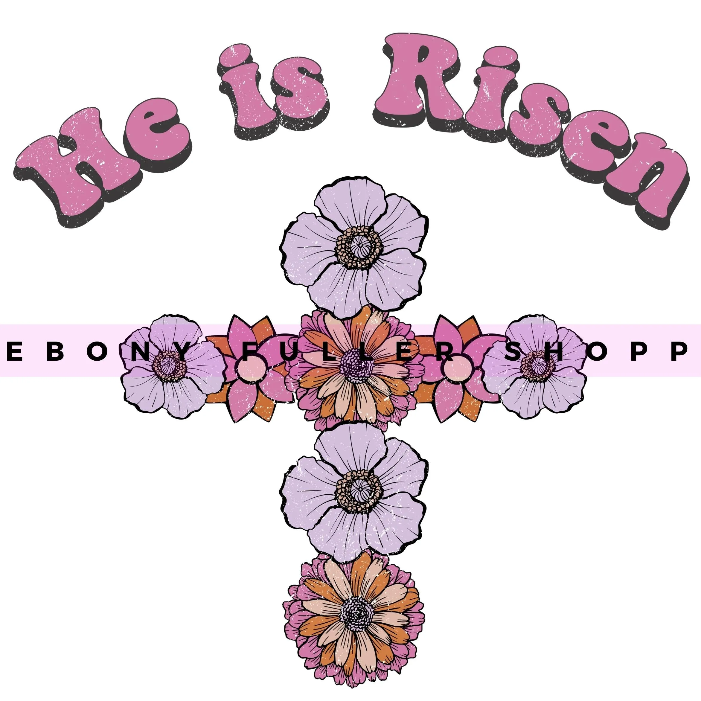 He Is Risen - Jesus - Easter Download - Instant Digital Downloads - PNG T-shirt Designs