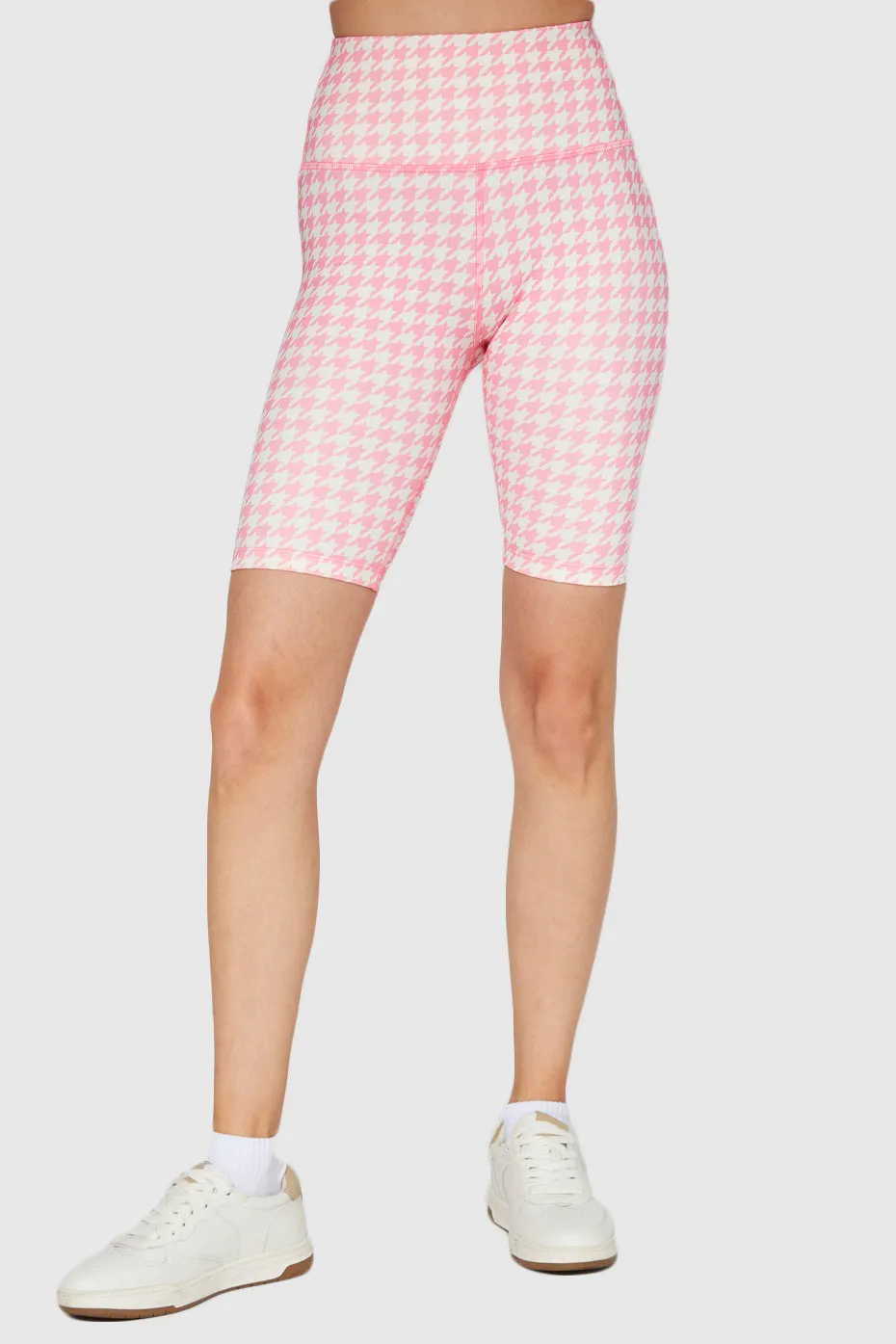 Houndstooth Biker Shorts