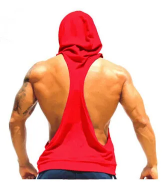 I SHAPED Vest for Men Underwear Summer Athletic Tank Tops Clothing Hooded Loose Tees Sleeveless