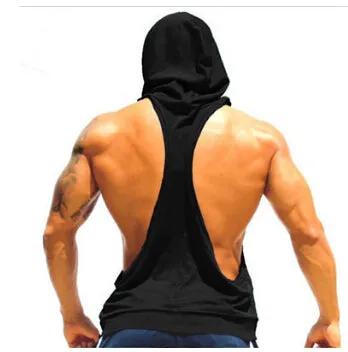 I SHAPED Vest for Men Underwear Summer Athletic Tank Tops Clothing Hooded Loose Tees Sleeveless