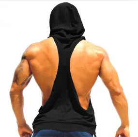 I SHAPED Vest for Men Underwear Summer Athletic Tank Tops Clothing Hooded Loose Tees Sleeveless