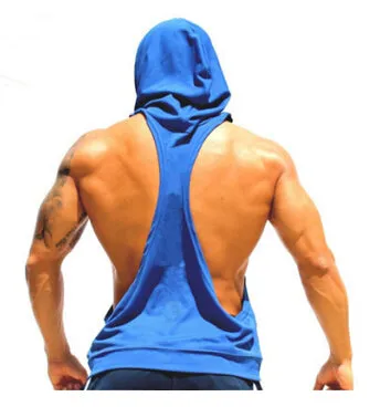 I SHAPED Vest for Men Underwear Summer Athletic Tank Tops Clothing Hooded Loose Tees Sleeveless