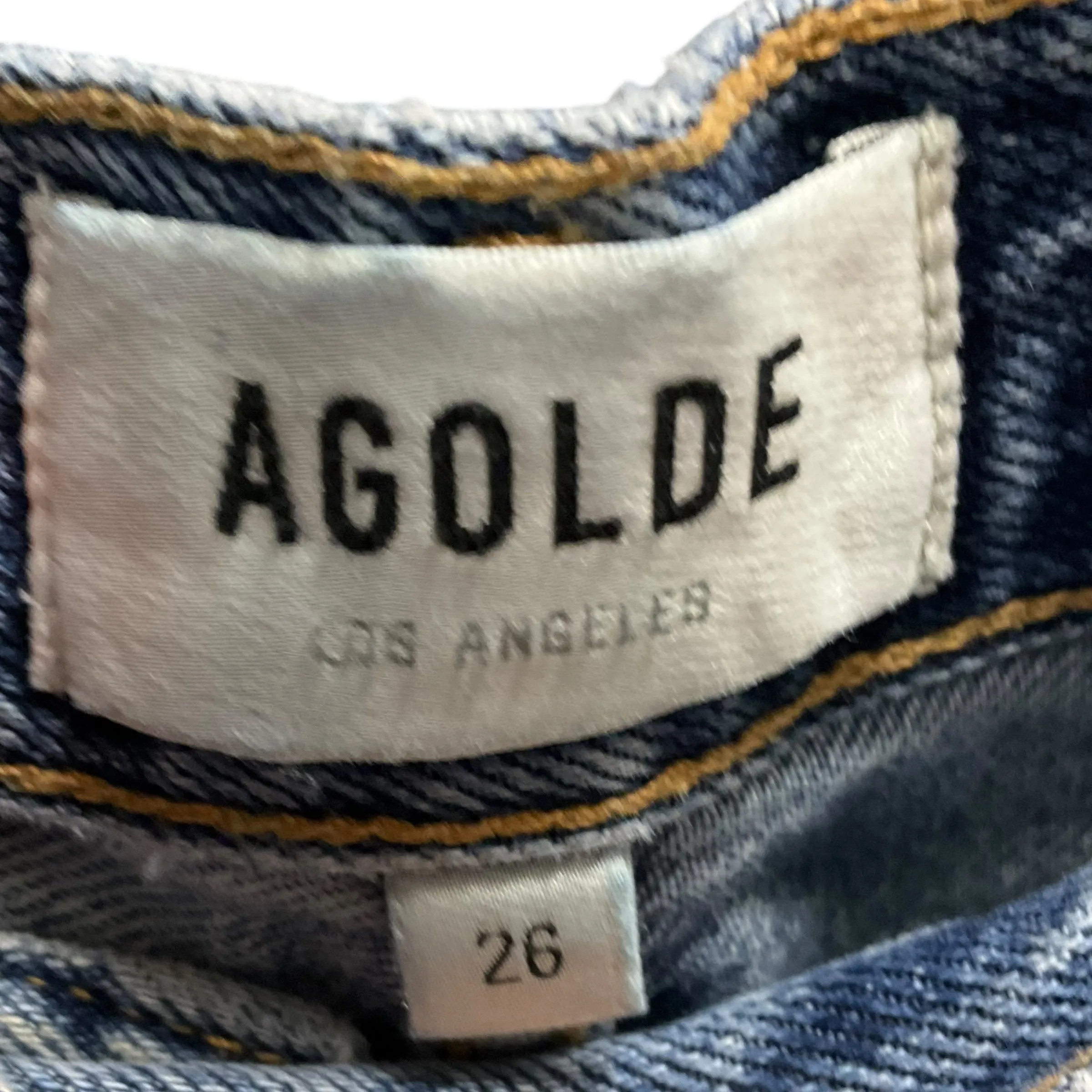 Jeans Cropped By Agolde In Blue Denim, Size: 2