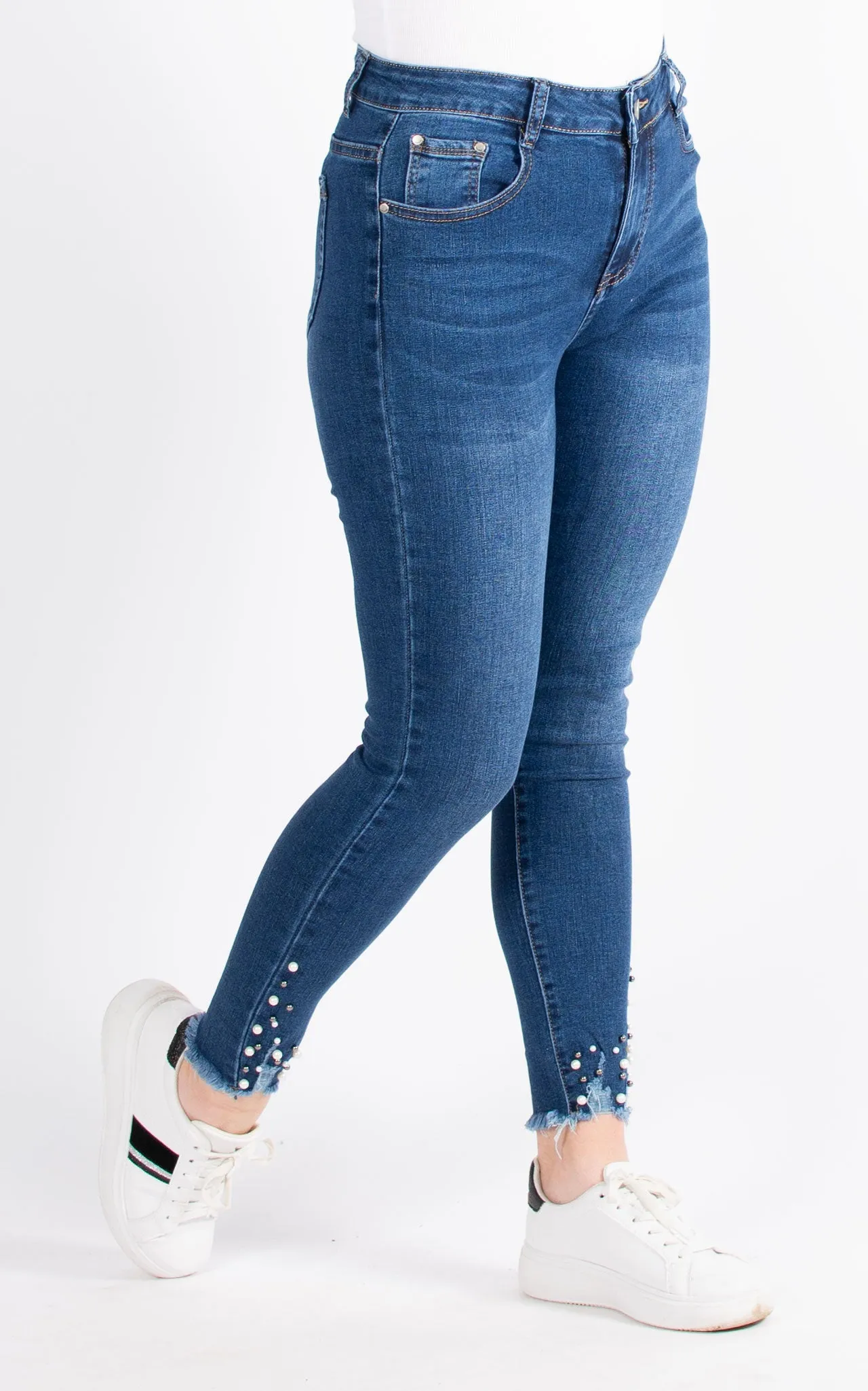 Jeans | Pearls | Dark Denim