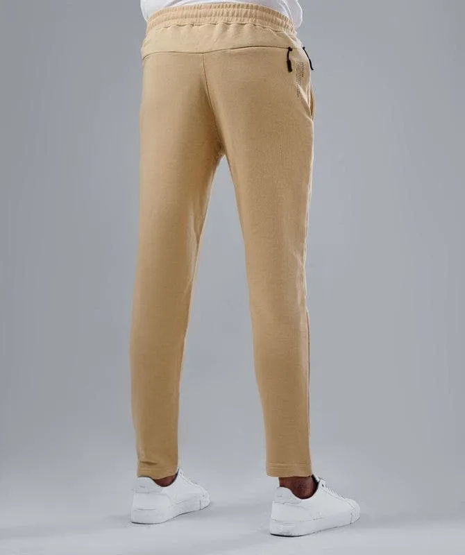 JOGGER WAIST SWEATPANTS  - DARK BEIGE