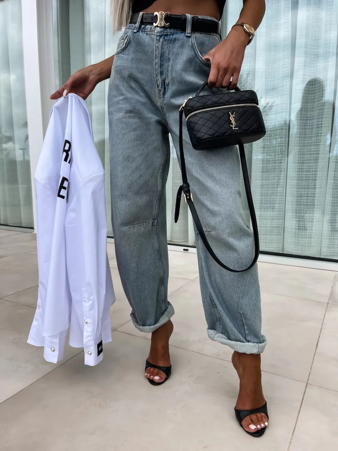 Just BE. Taleema High Waist Wide Leg Jeans