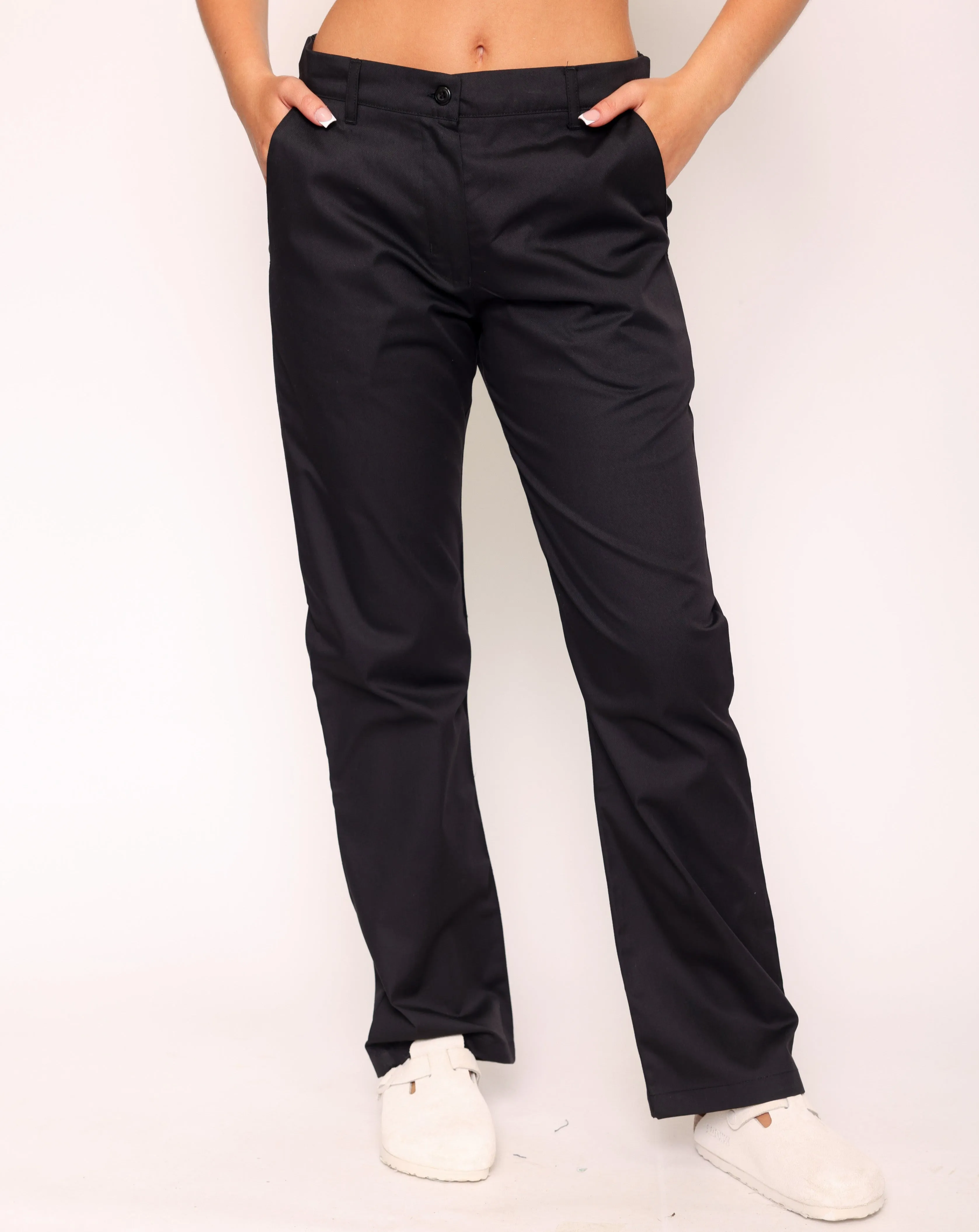 Ladies Side Elasticated Trousers