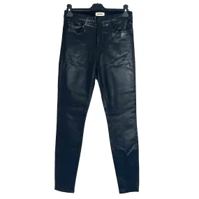 L'Agence Brand New £267 Black Coated Marguerite Jeans 29