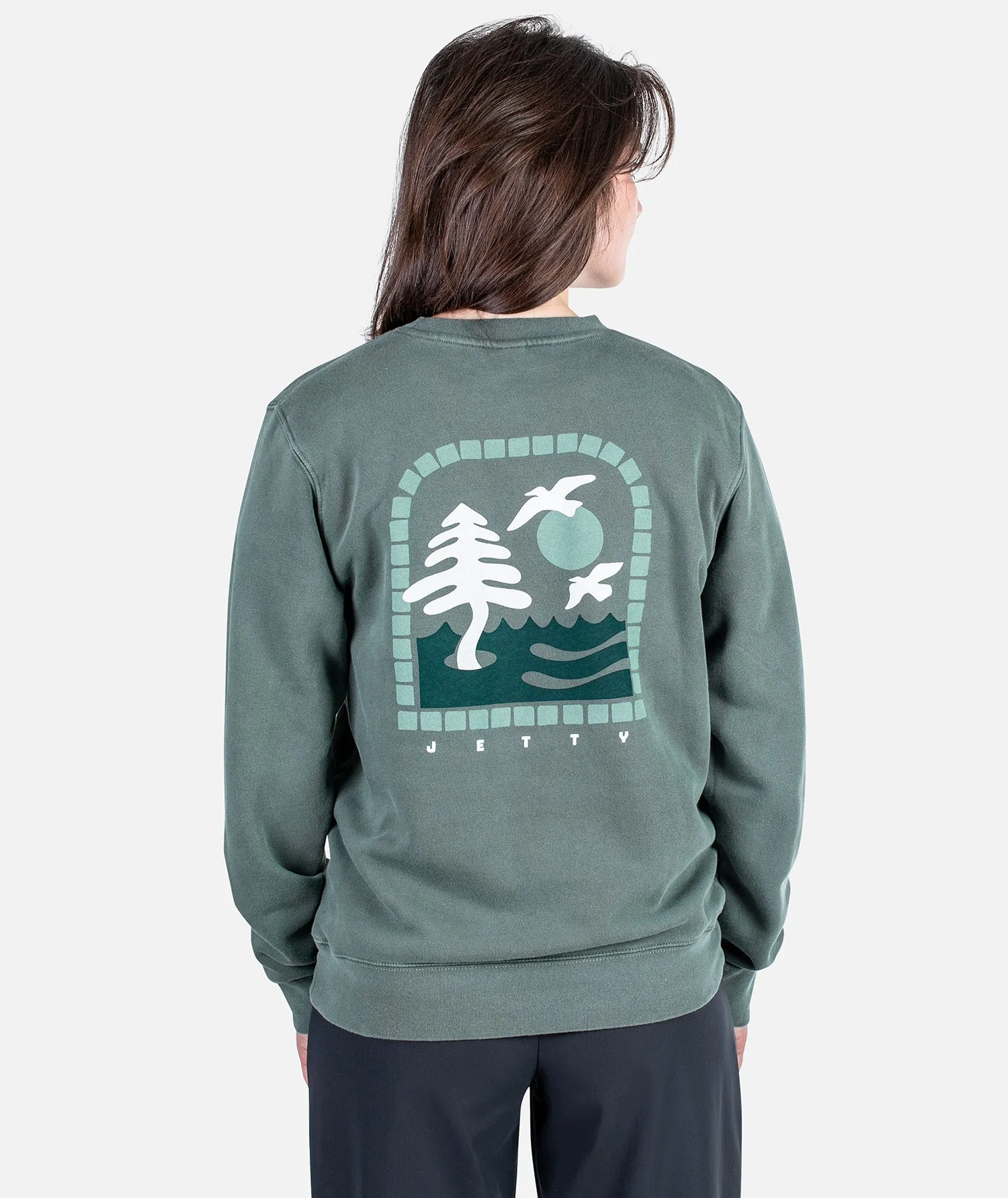 Loch Crewneck - Forest Green