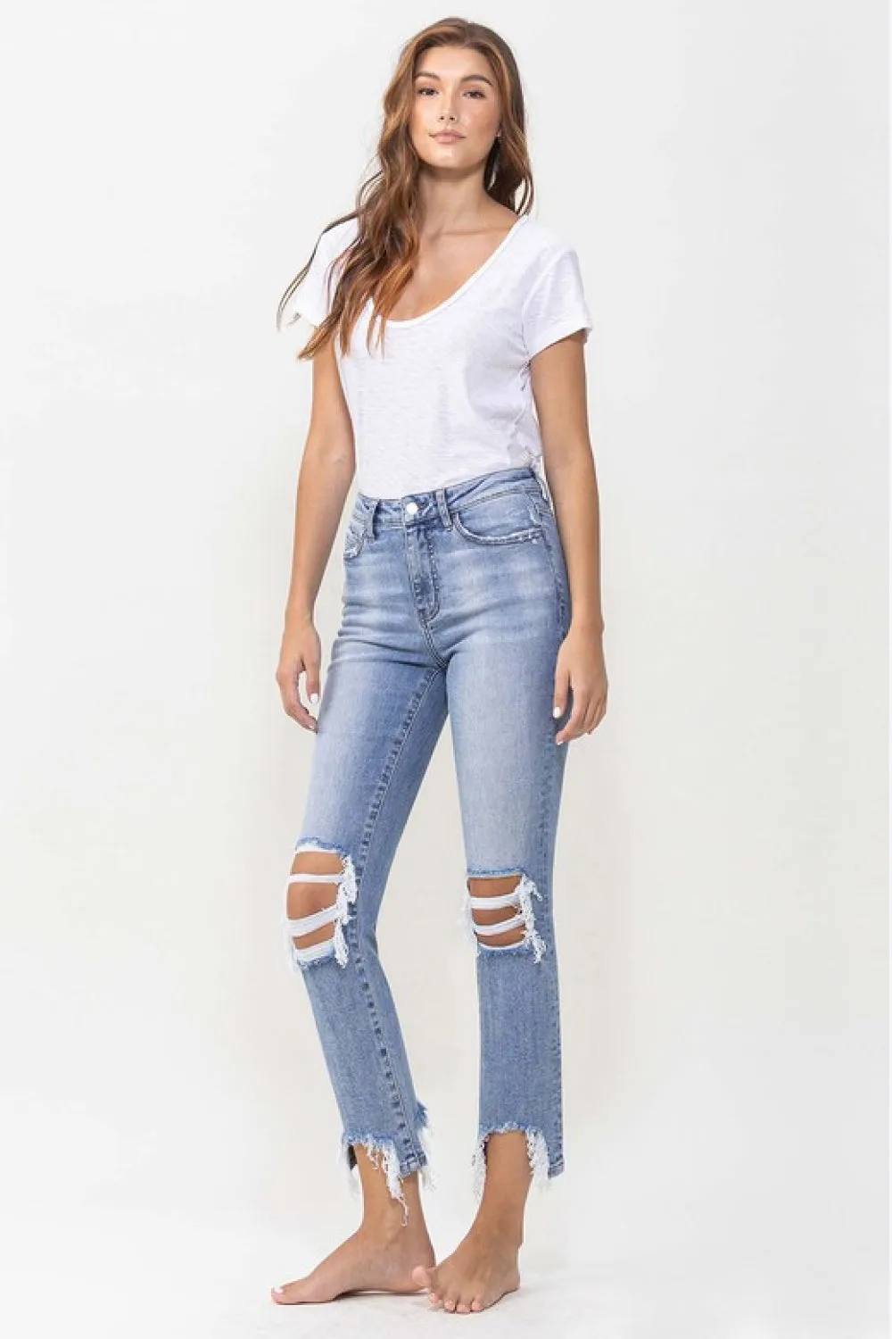 Lovervet Courtney Super High Rise Kick Flare Jeans