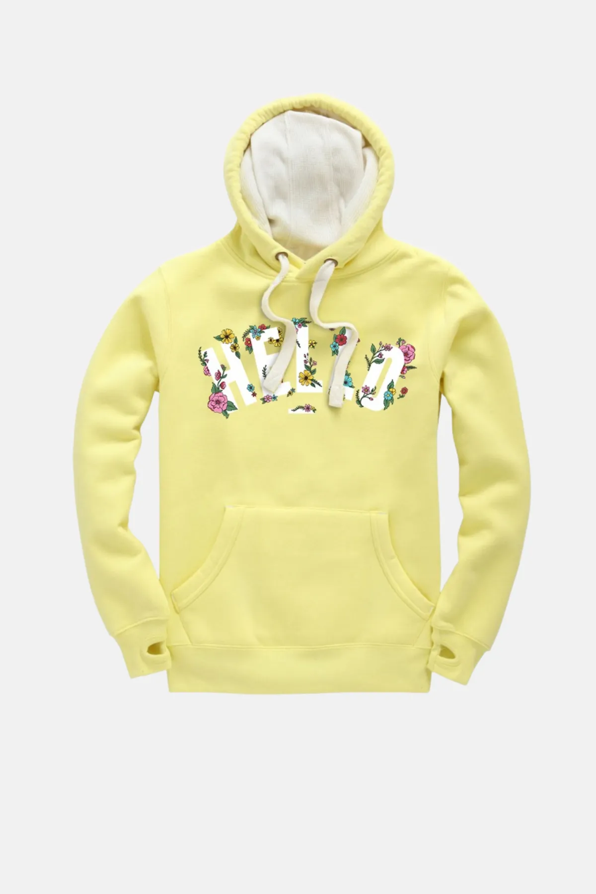 Luxe - Floral Yellow Hello Hoodie