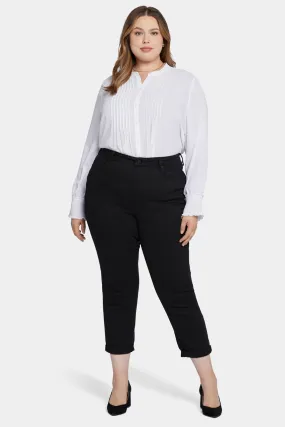 Margot Girlfriend Jeans In Petite Plus Size - Black