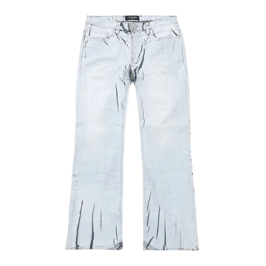 Matt Foil Denim Pants - Matte Foil Blue