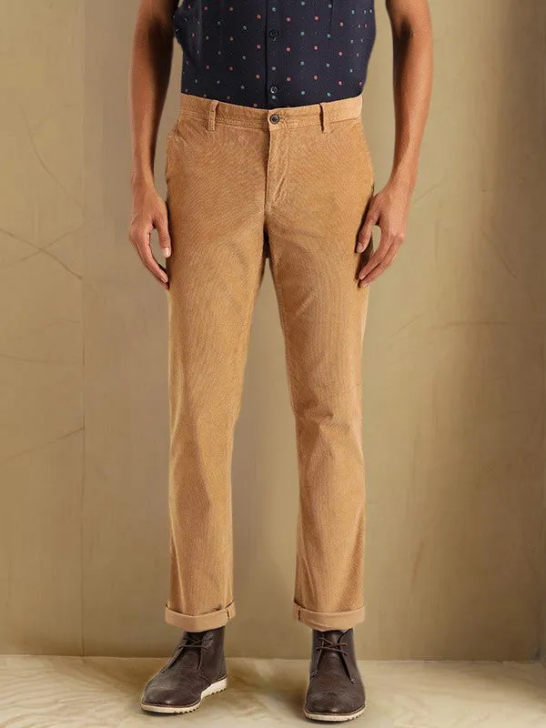 Men Kansas Fit Cotton Stretch Trouser