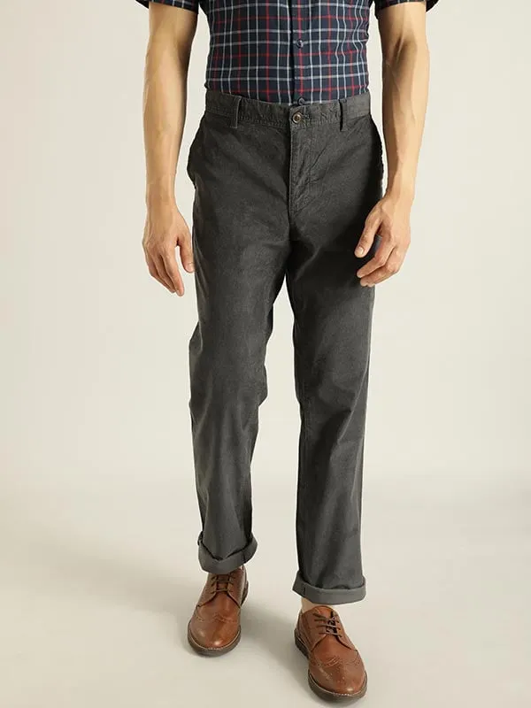 Men Kansas Fit Cotton Stretch Trouser