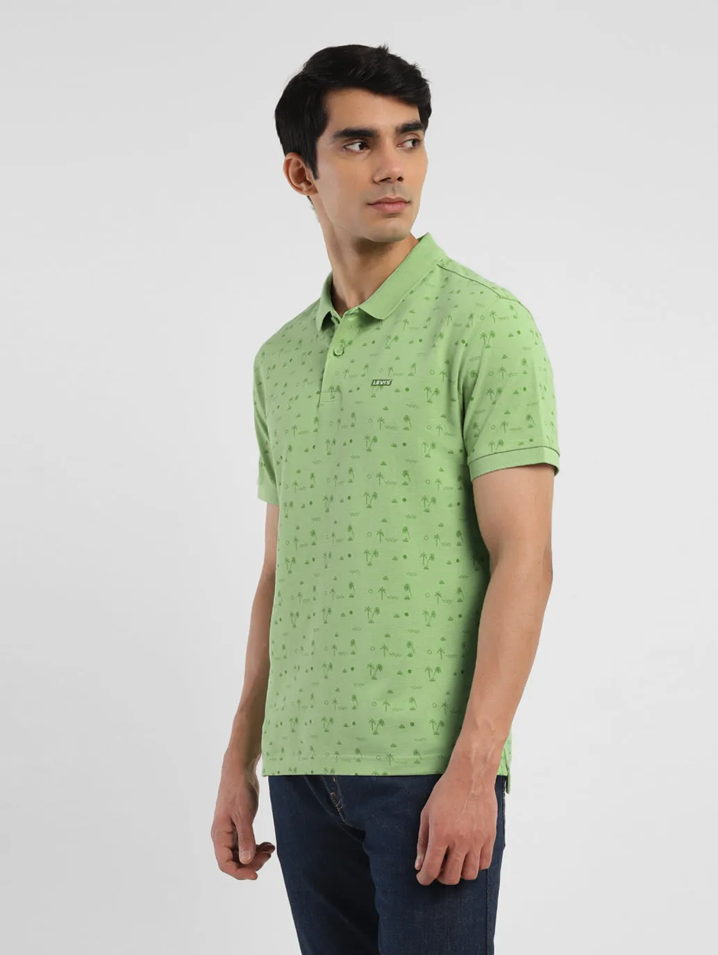 Men's All Over Printed Polo T-shirt