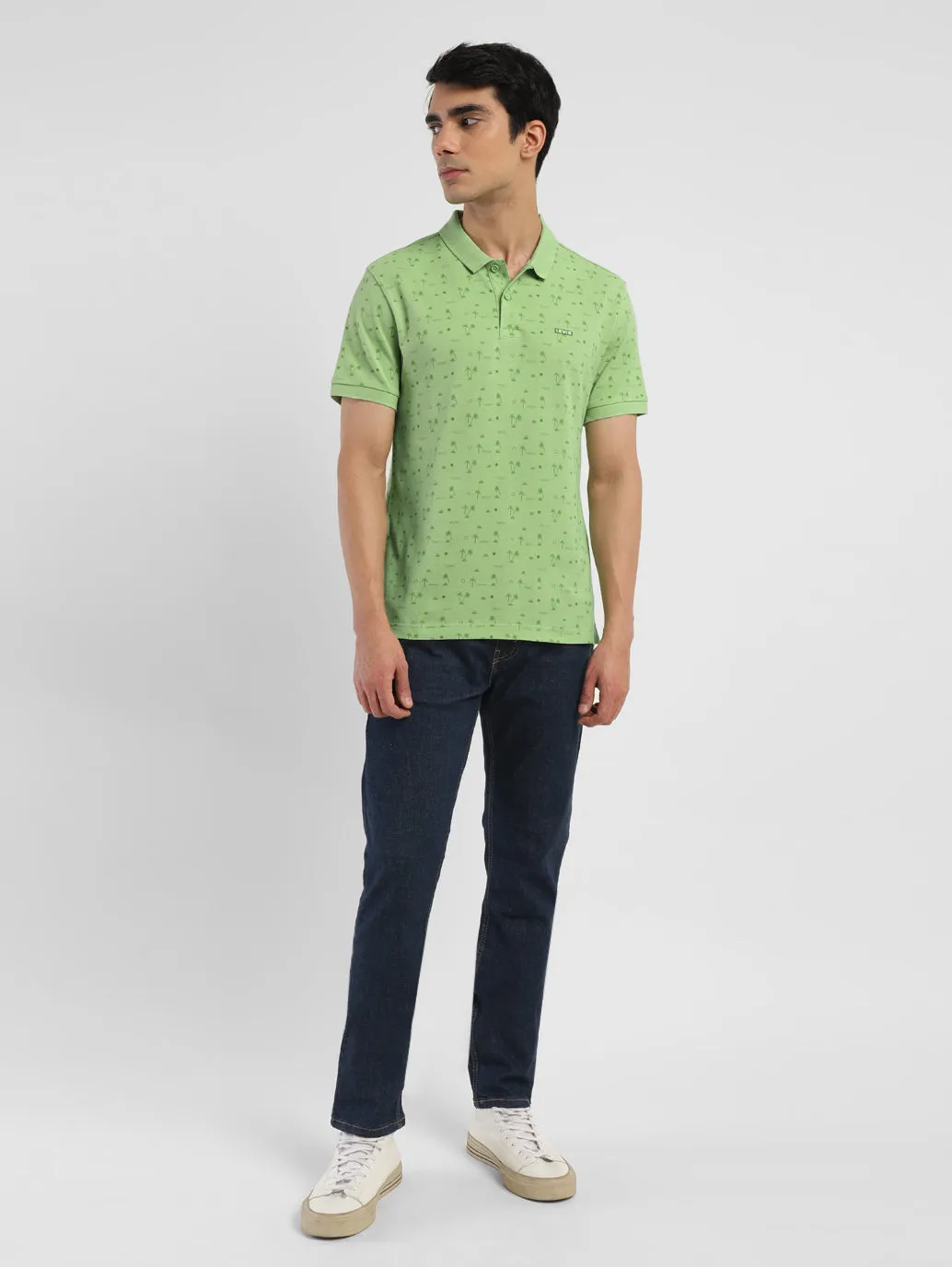 Men's All Over Printed Polo T-shirt