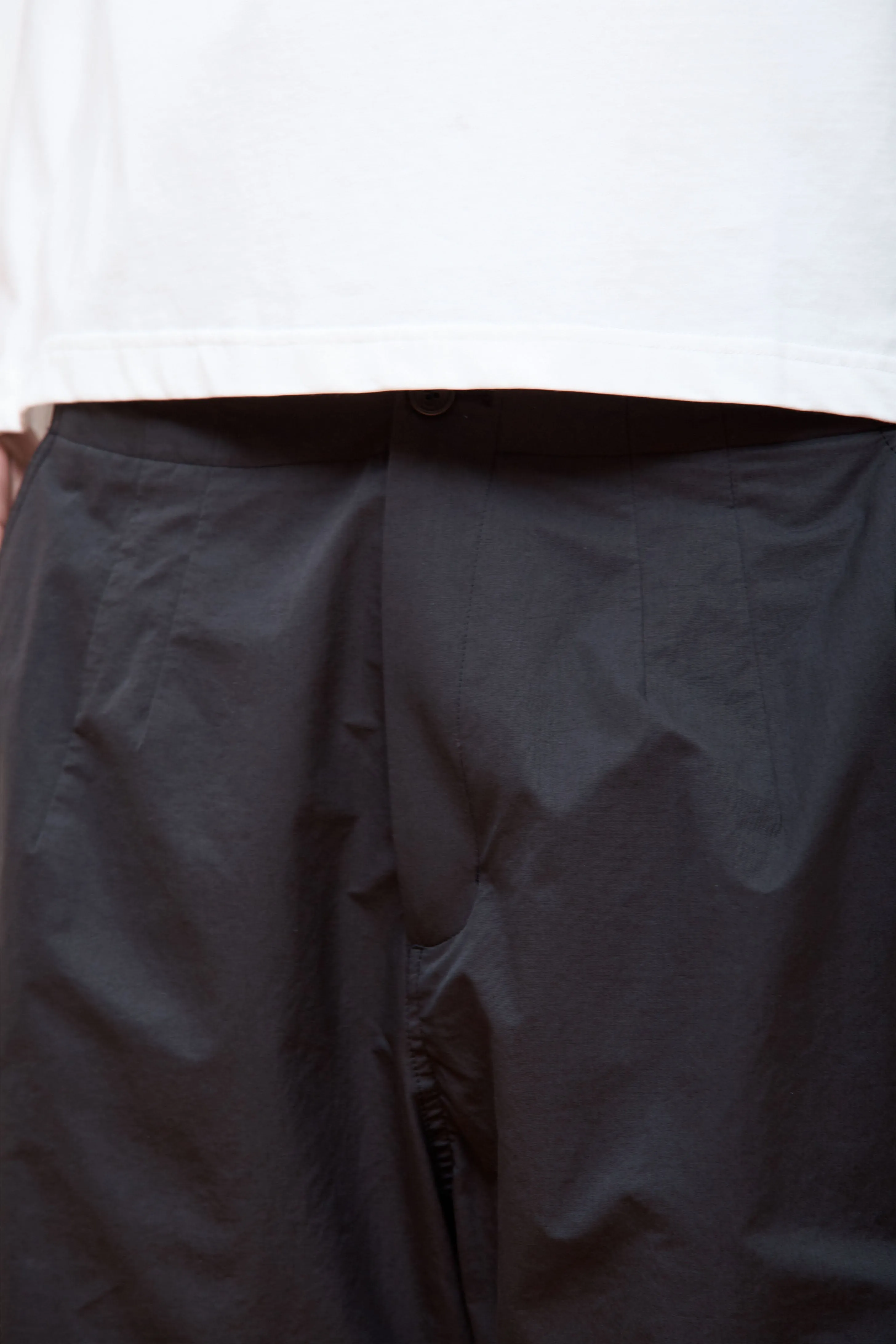 Mens Cotton Nylon Fatigue Pants Black