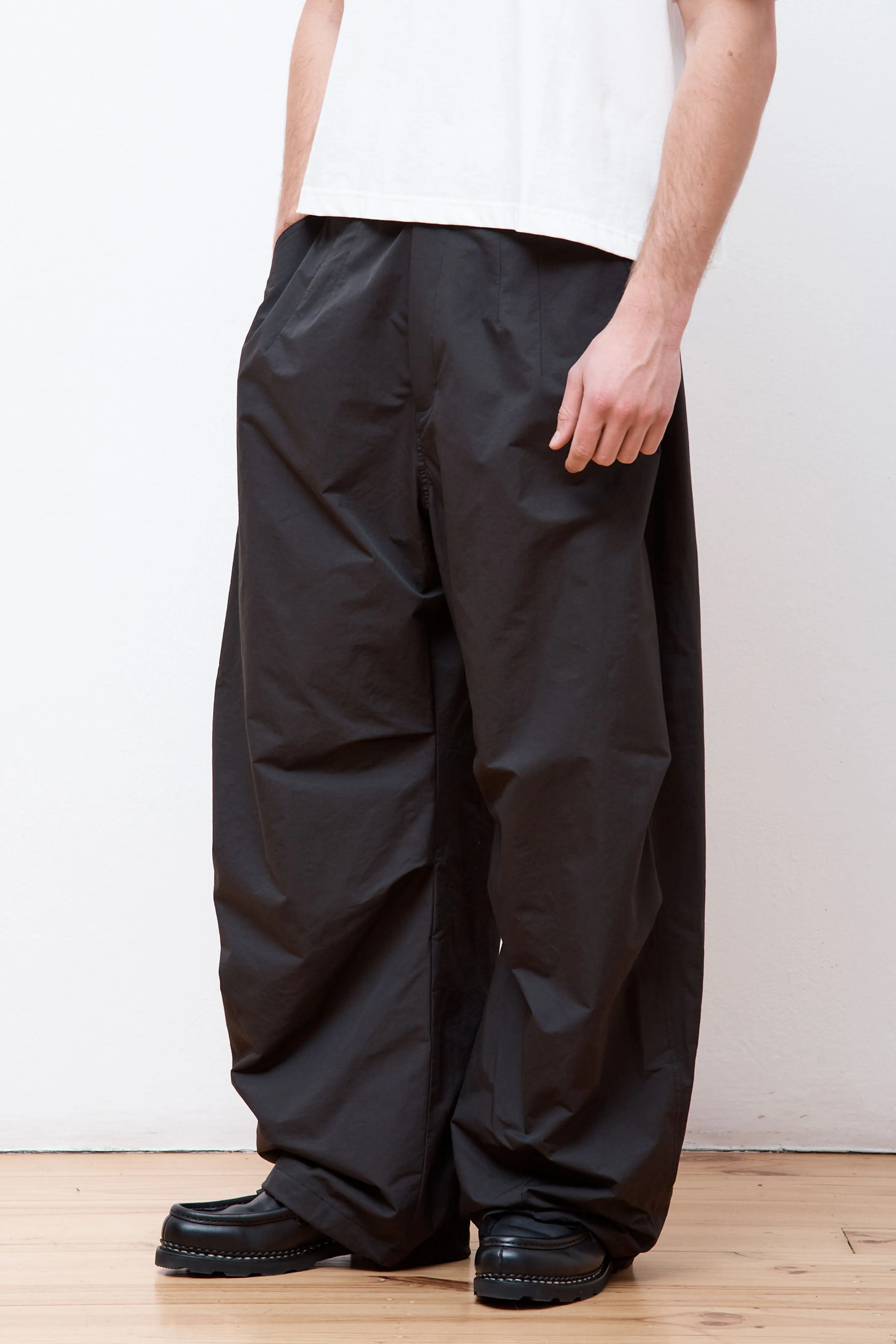 Mens Cotton Nylon Fatigue Pants Black